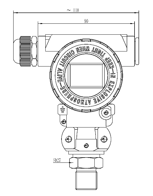 Hangjia OEM 0.5-4.5V 0-5V 0-10V 4-20mA Pressure Transmitter Pressure Sensor for oil water gas air